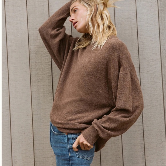 Jenni Kayne Marina Pullover In Nutmeg 